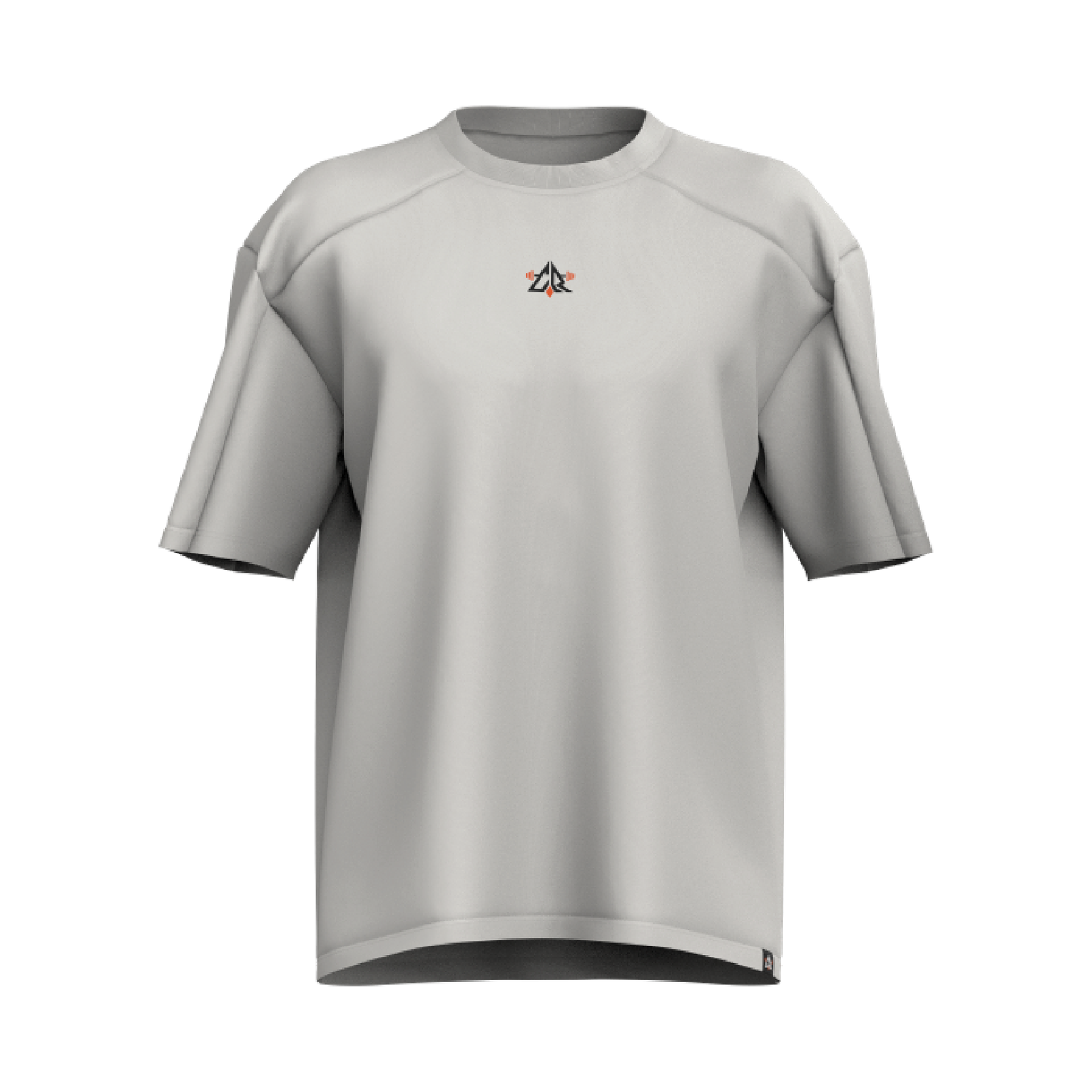 Drop Shoulder Tee — silver