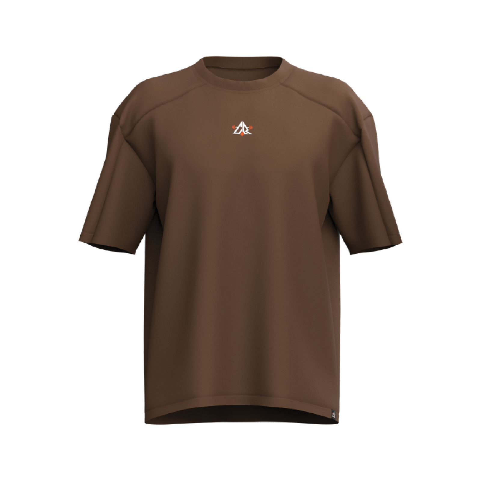 Drop Shoulder Tee — Brown