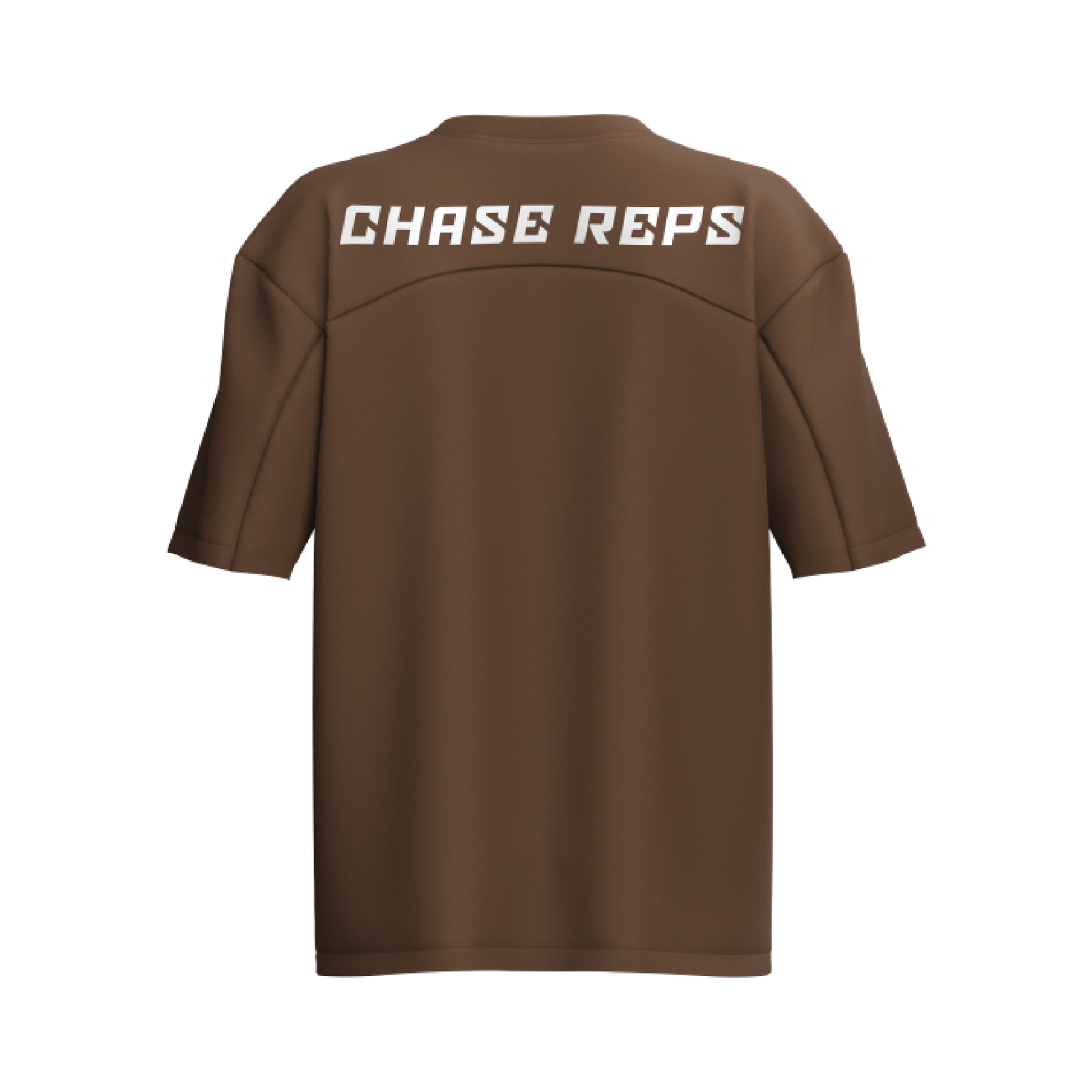Drop Shoulder Tee — Brown - Image 3
