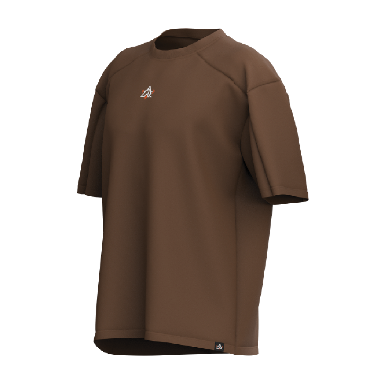 Drop Shoulder Tee — Brown - Image 4